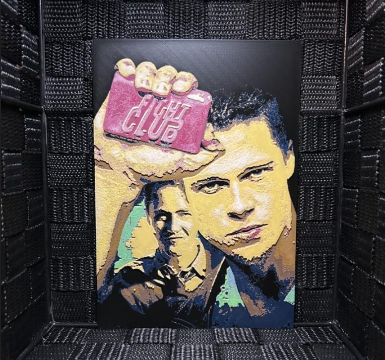 Hueforge Movie Poster - Fight Club -