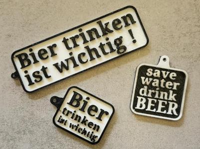 Funny Beer Keychain