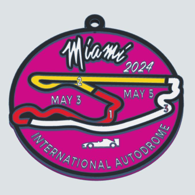 Key ring Miami f1 circuit 2024