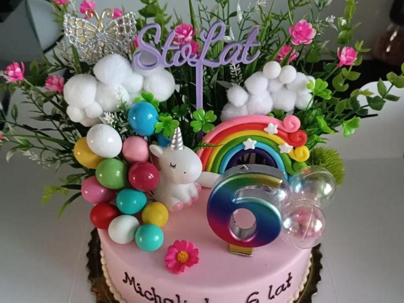 Topper na tort "Sto lat"/Topper for cake "Sto lat"