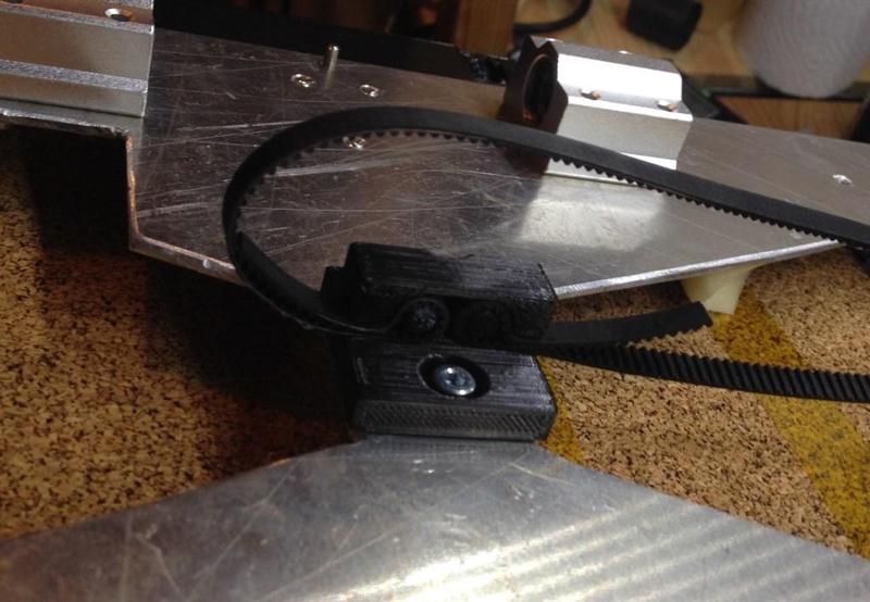 smaller anet A8 y-belt-holder - 1.4mm belt thickness