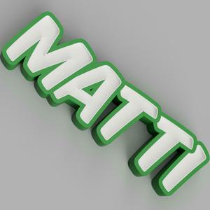 NAMELED MATTI - LED LAMP WITH NAME