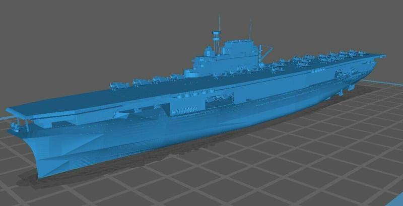 RC Scale USS Yorktown WWII Carrier w/ Aircraft