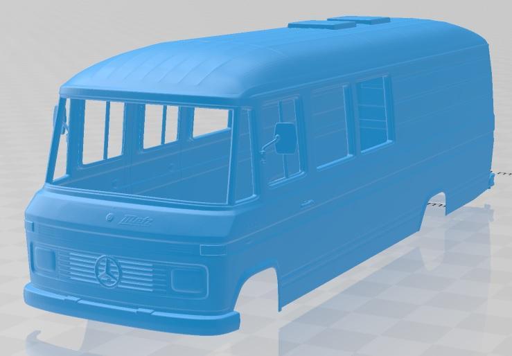 Mercedes Benz L508 D 1978 Printable Body Van