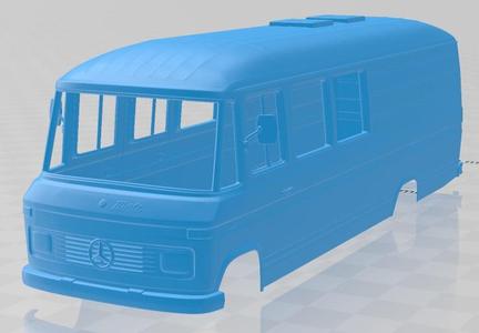 Mercedes Benz L508 D 1978 Printable Body Van