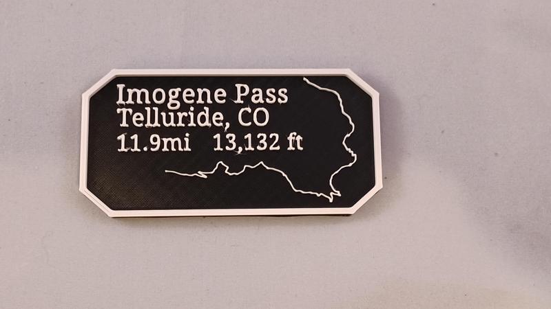 Maverick's Trail Badge Imogene Pass Telluride Colorado