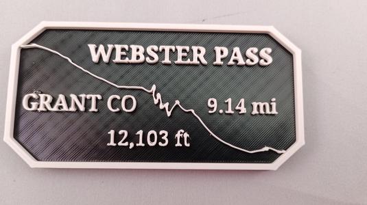 Maverick's Trail Badge Webster Pass offroad colorado