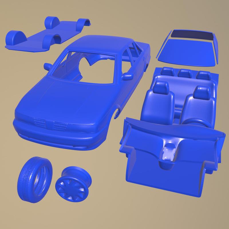NISSAN TSURU 2004 PRINTABLE CAR WITH SEPARATE PARTS