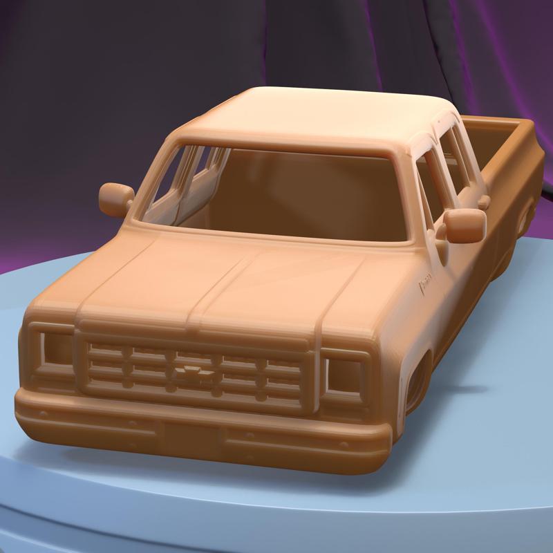 CHEVROLET K30 CREWCAB 1979  (1/24) Printable Car Body