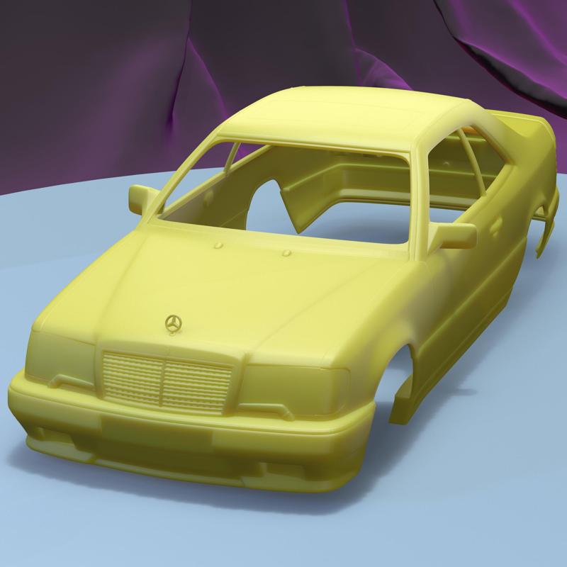 MERCEDES BENZ E CLASS AMG 1988 (1/24) PRINTABLE CAR BODY