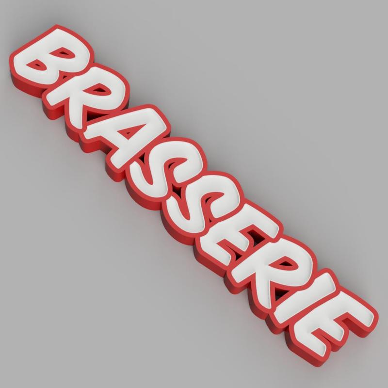 NAMELED BRASSERIE - LED LAMP WITH NAME