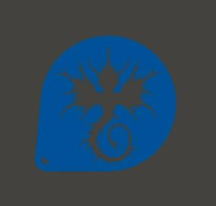 Glaucus Atlanticus or Blue Dragon Stencil