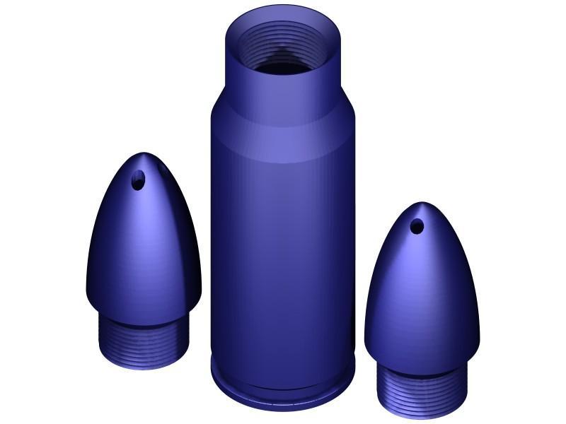 Bulletz Salt-pepper shaker-used Muzz64 design