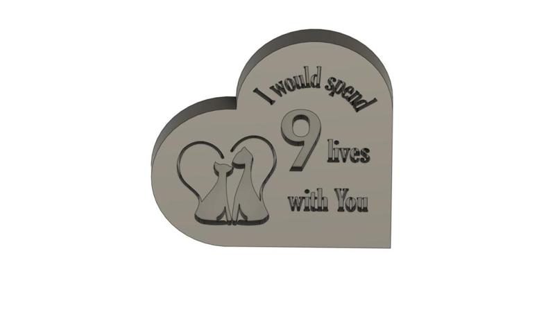 Cat Couple - I would spend 9 lives with you