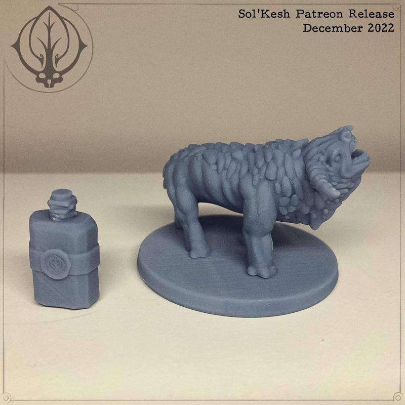 SOL'KESH PEBBLEBACK AUHK 3D MINI AND ITEM