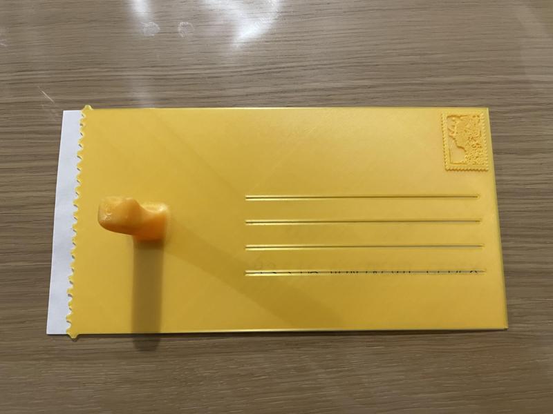 Handwritten envelope stencil - address guide