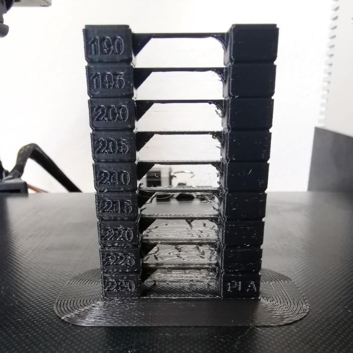 Ender 3 PLA Temp Tower (BLTouch + Brim)