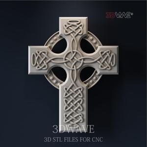 CELTIC CROSS  3d stl file for CNC