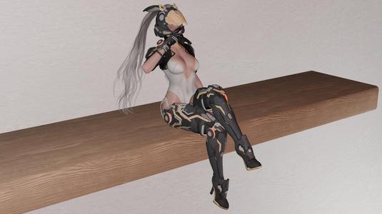 Bunny Ultra Sit Pose 3:First Descendant Miniature