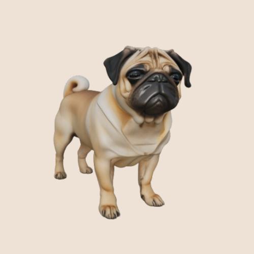 Pug figura perro