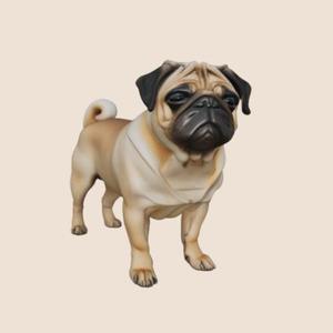 Pug figura perro