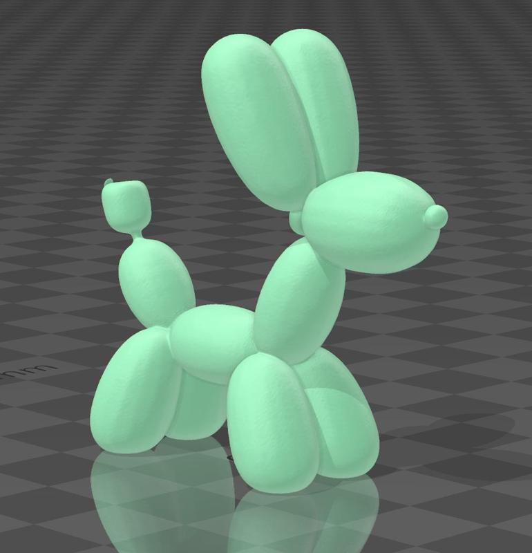 cute balloon dog art statue