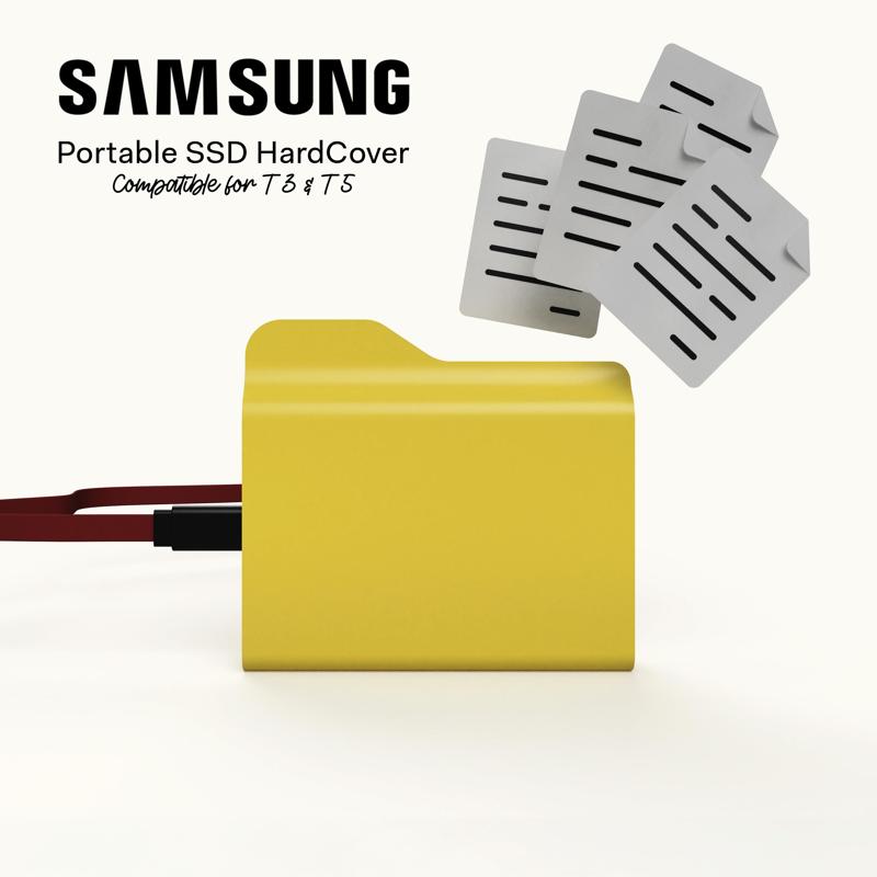 Folder – Hardcover for Samsung SSD T3/T5