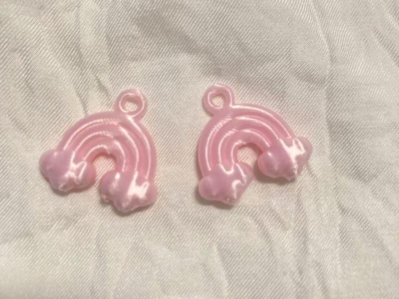 Dimensional Rainbow Candy Earrings