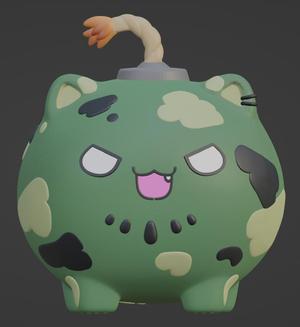 SSRB - Hololive Shishiro Botan Mascot - piggy bank - Cat piggy bank