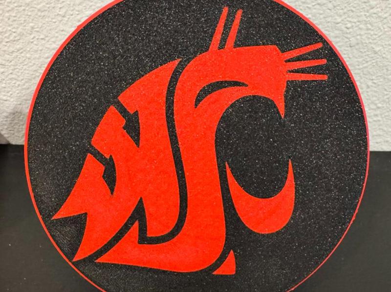 Trailer Hitch Cover - Washington State Univ. Logo