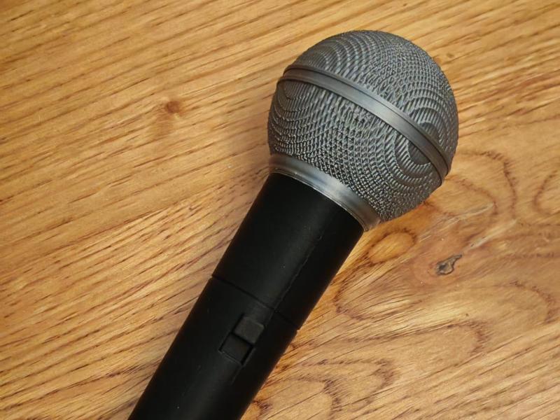 Toy microphone - clip together