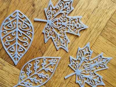 Heart Leaf Ornament Collection – Halloween / fall