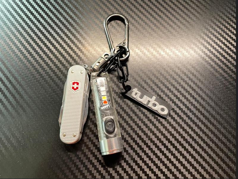 Saab turbo keychain