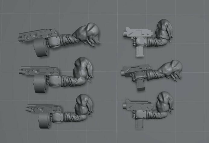 Gortopistols - fellgor upgrades for beastmen kit