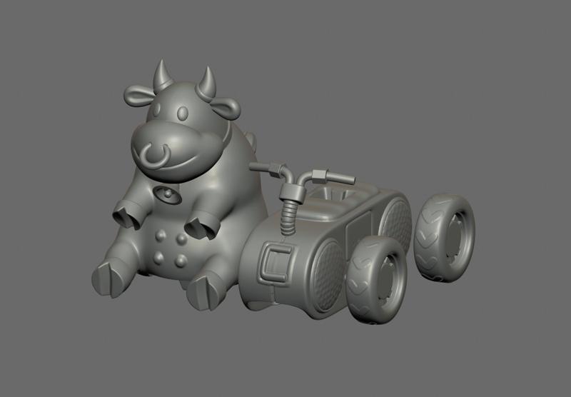 Mario kart world cow