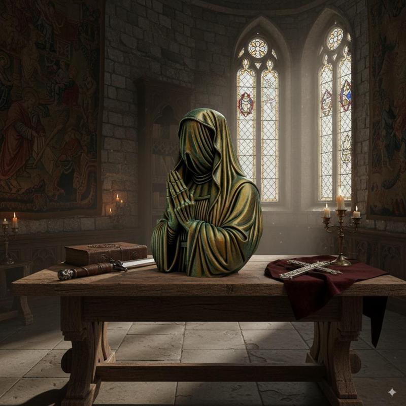 Bust of a Mystic Veiled Nun