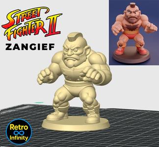 Zangief - Street Fighter II 3D figure Retro Infinity style (90mm) : vinyl collectible