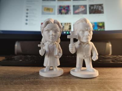 👻 Ed & Lorraine Warren – Horror Chibi Set | 3D Print STL