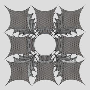 Hyperbolic Cube Fractal | Additive Menger Sponge Style | Level 1