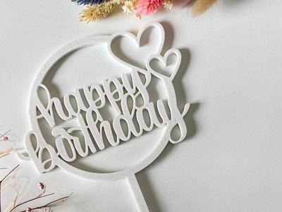 Caketopper Happy Birthday