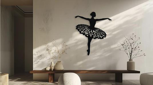 Ballerina Dancer Wall Decor Art Silhouette