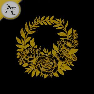 Flowers - Line Art - 2D Wall Art Decor