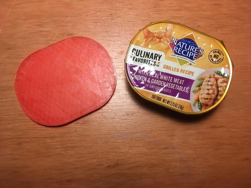 Tear-Off Cat Food Container Cover (for Nature's Recipe and others)