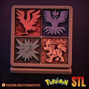 Viridian City Mural – STL Prop | Pokémon Diorama