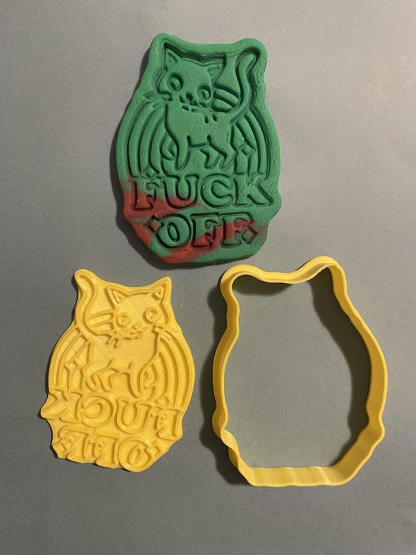 Fuck off kitty cookie cutter
