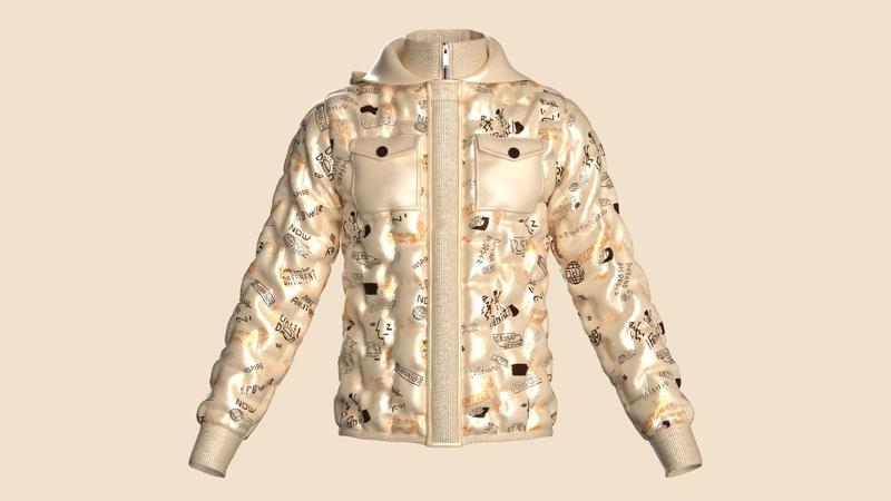 Men Padded Printed Jacket | Marvelous / Clo3d / obj / fbx