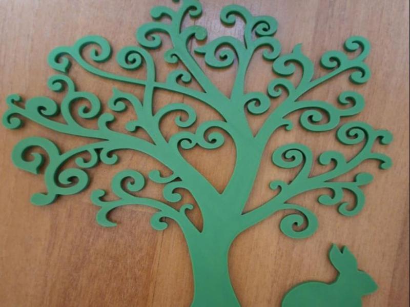 Decorative plant stand tree of life