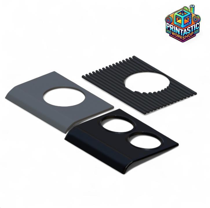 BMW E46 - Modified Ashtray Cover with Cup Holder Slot for Rear Console