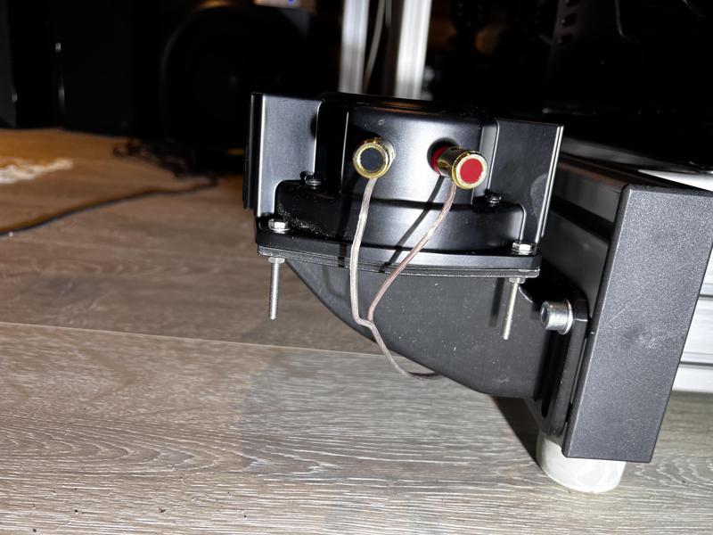 Bass shaker mount for Dayton Audio BST-1 simracing