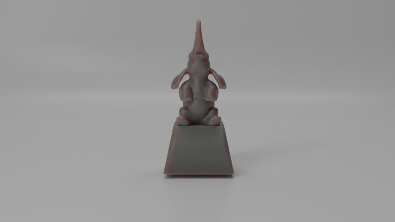Cute Elephant Keycap – Adorable Animal STL for MX Keyboards